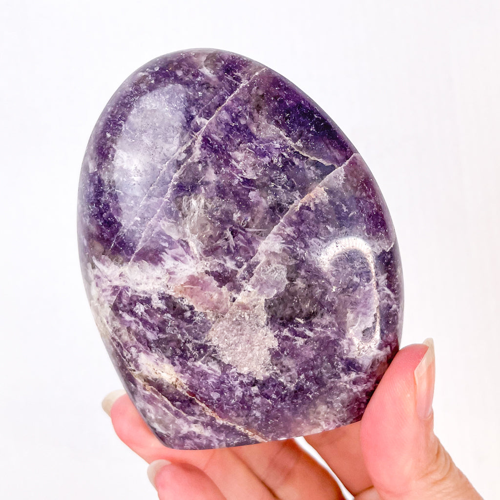 Lepidolite crystal freeform
