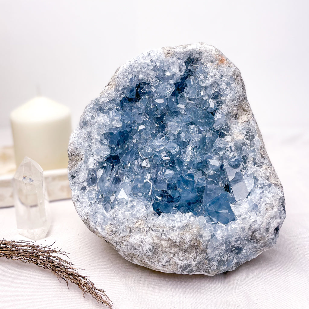 Celestite cluster geode crystal XXL 4.6kg