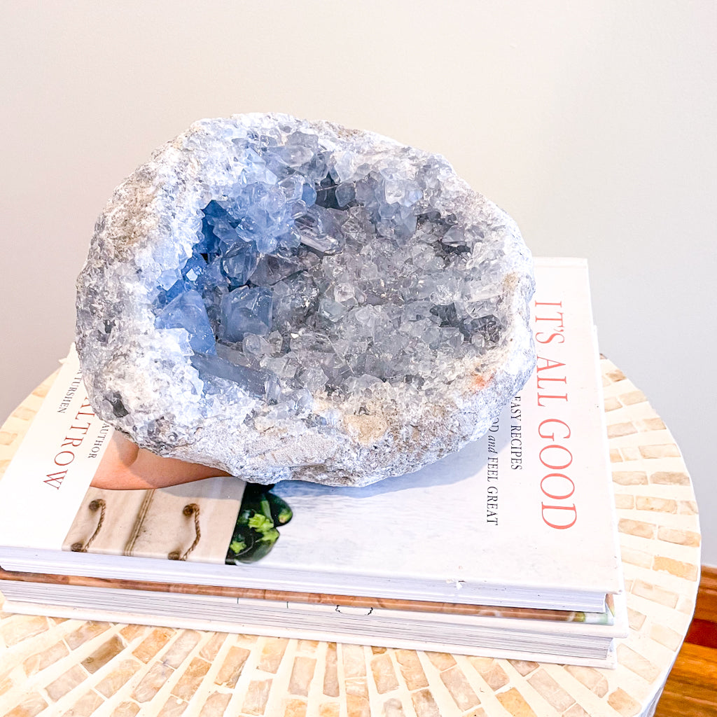 Celestite cluster geode crystal XXL 4.6kg