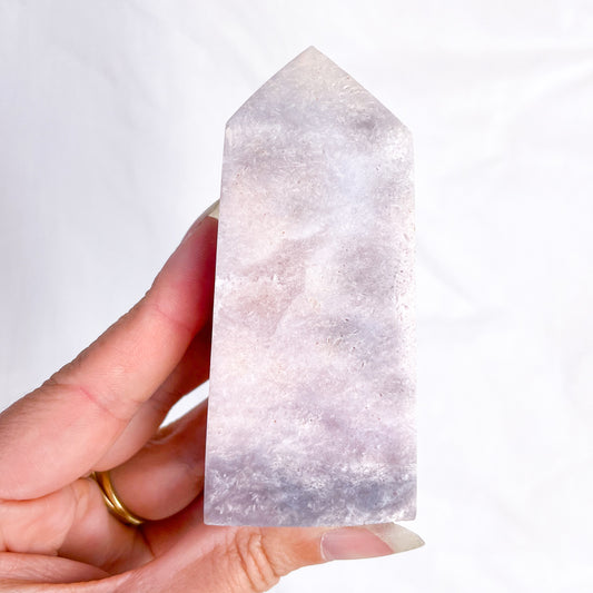 Pink Amethyst crystal generator tower 9cm