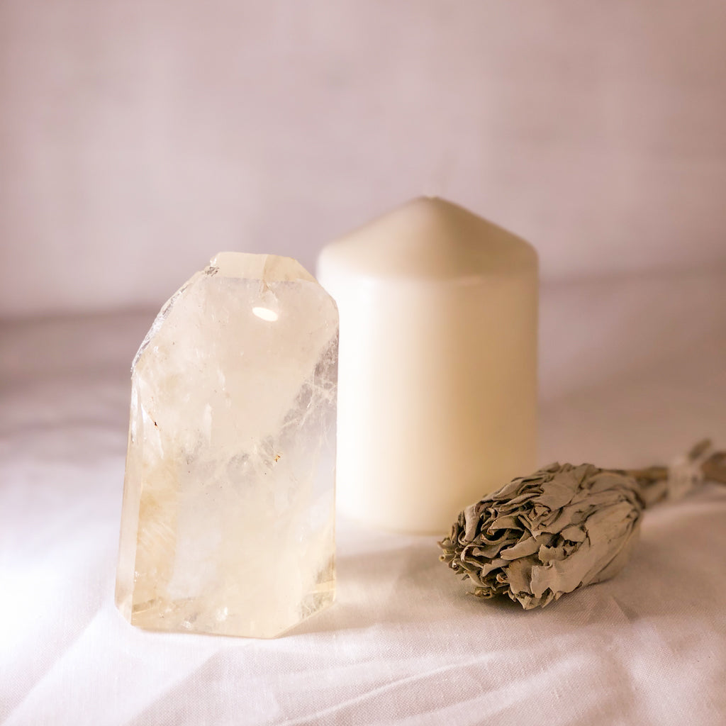 Citrine rainbow inclusion crystal generator