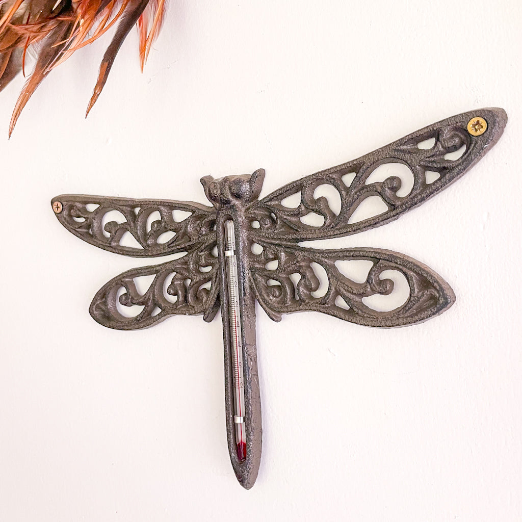 Antique metal Dragonfly garden wall decor