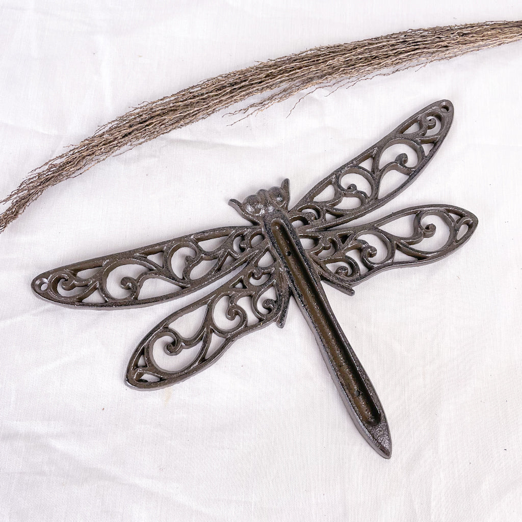 Antique metal Dragonfly garden wall decor