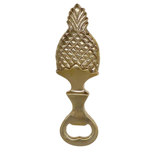 Pineapple brass bottle opener