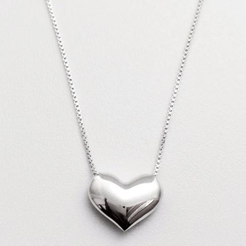 Sterling silver heart necklace