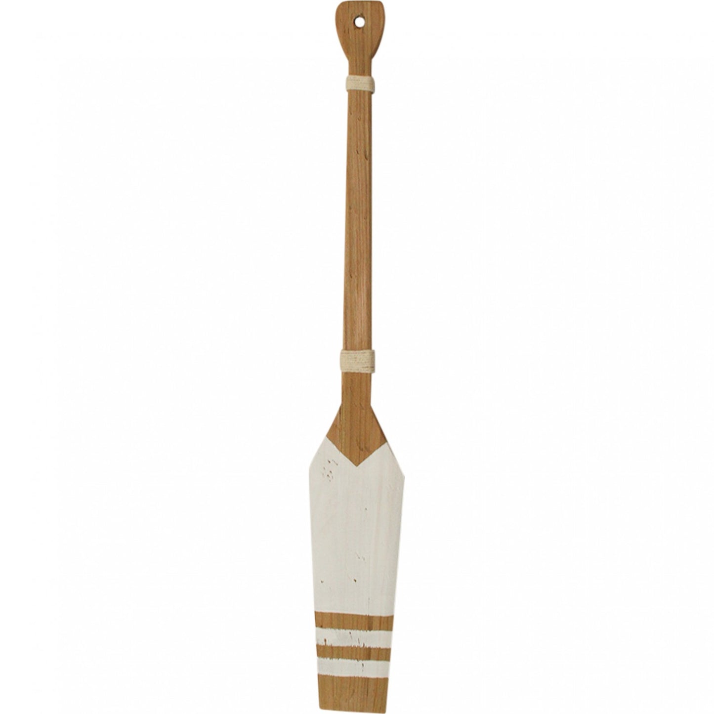 Sailing whitewashed boat oar wall decor