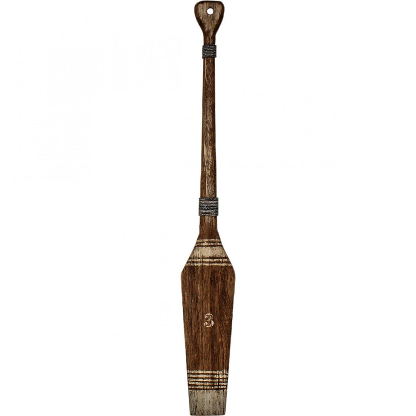 Sailing No 3 ivory boat oar wall decor