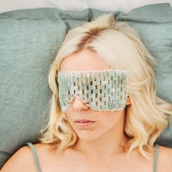Jade crystal face eye mask
