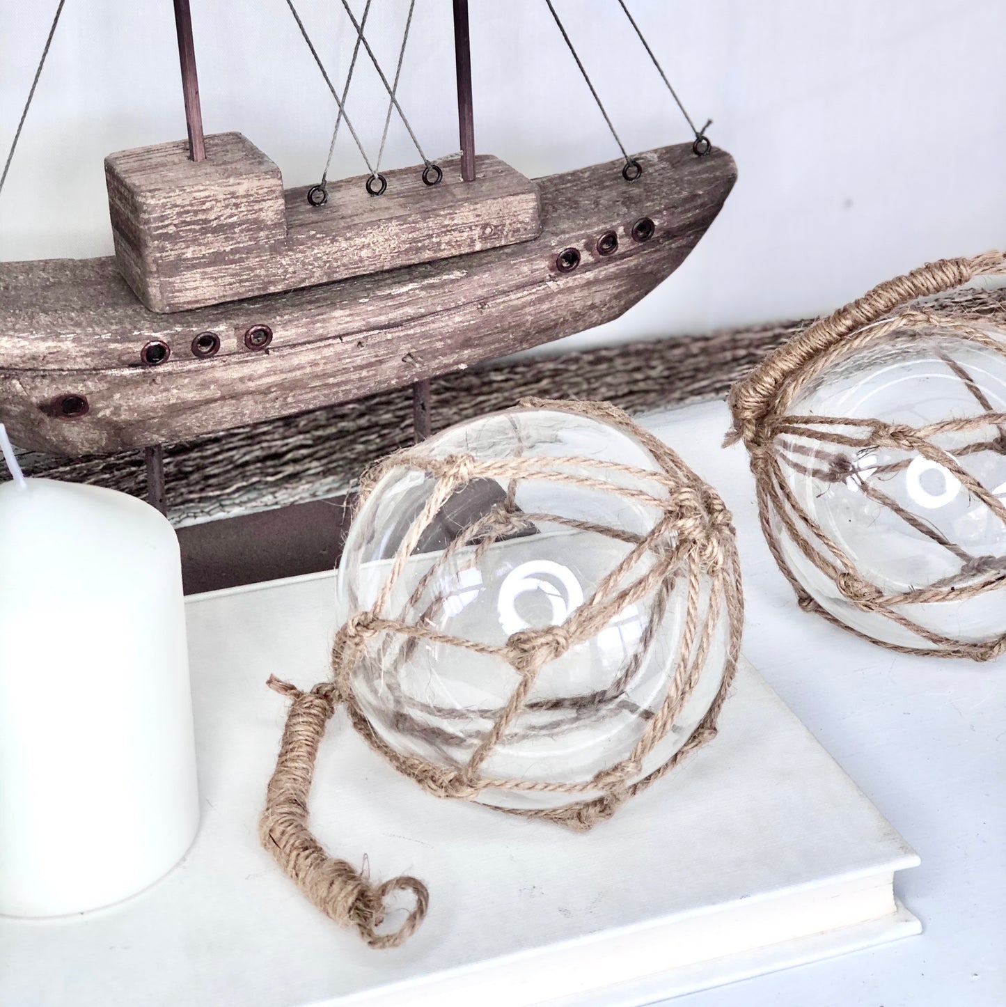 Sailing boat fishing float statue S