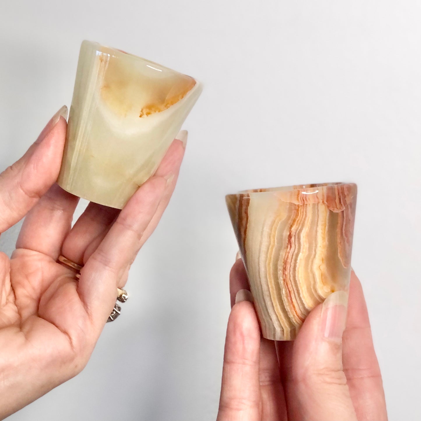 Onyx crystal chalice cup or shot glass