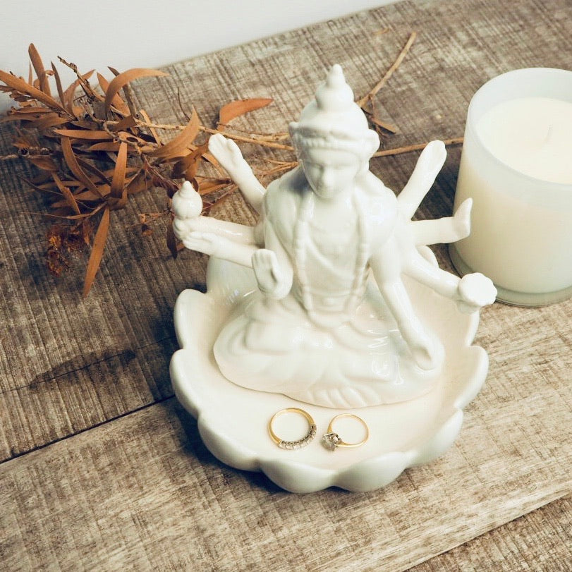 Goddess Durga statue jewellery holder