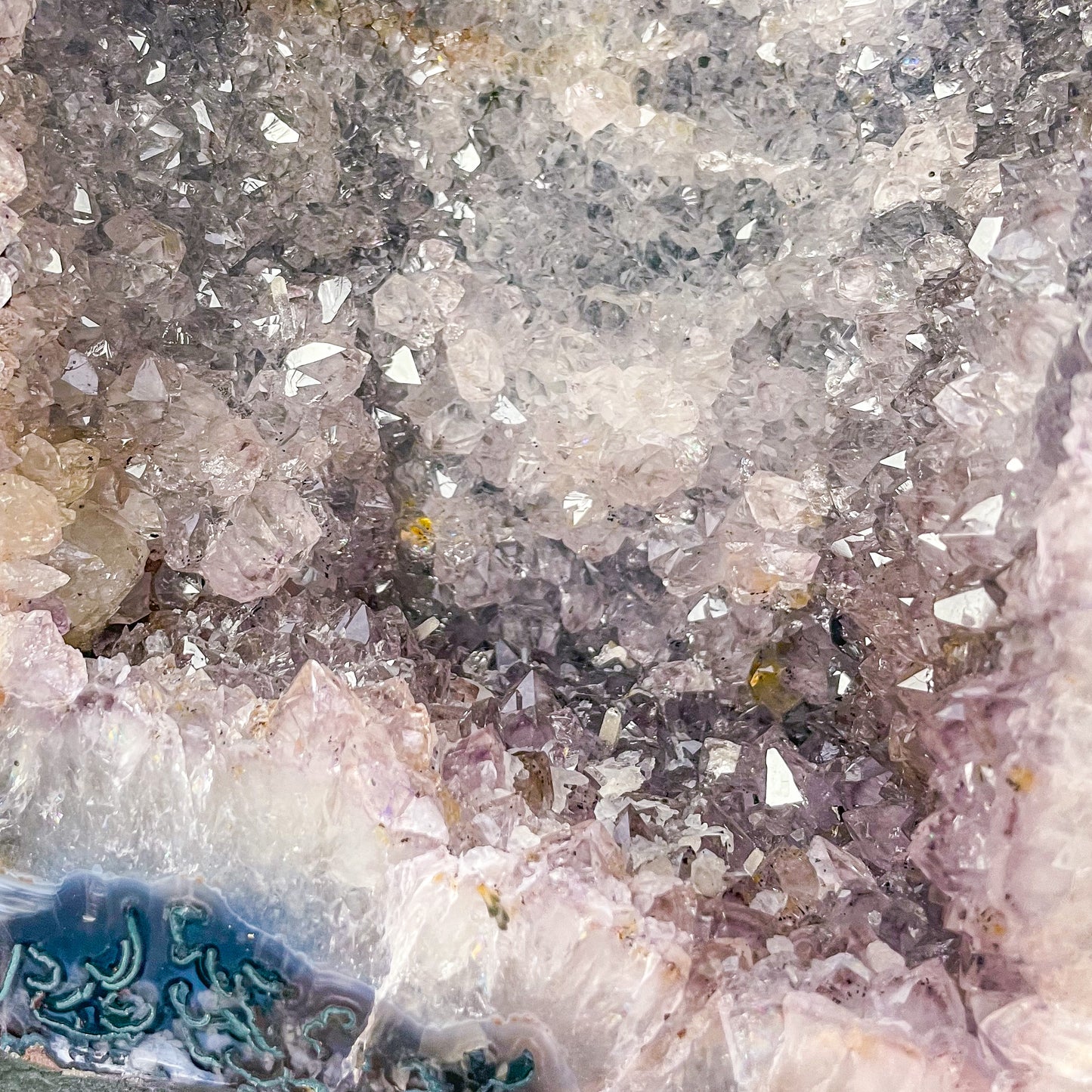 Light amethyst crystal geode cave cathedral 8kg