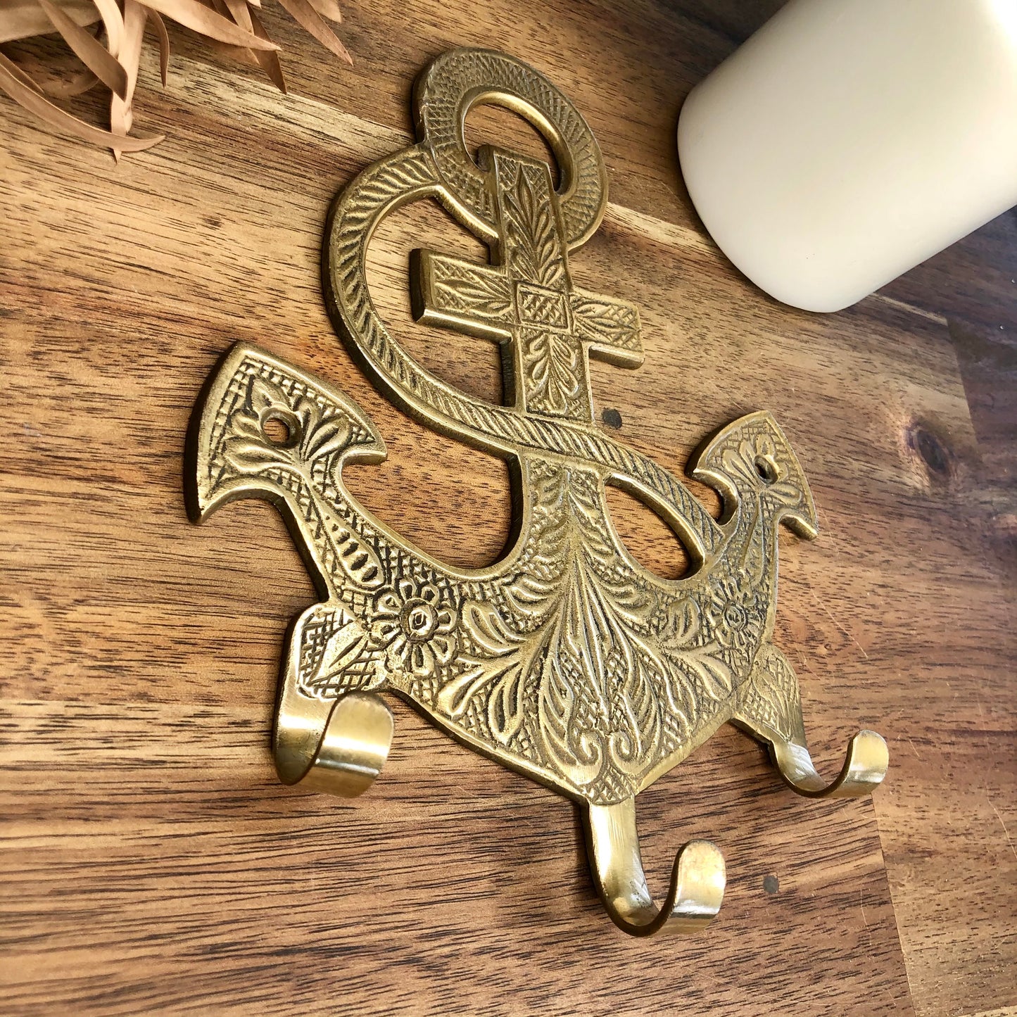 Anchor wall hanging brass wall hooks