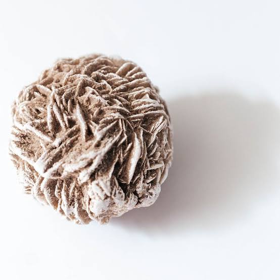 Selenite desert rose crystal sphere