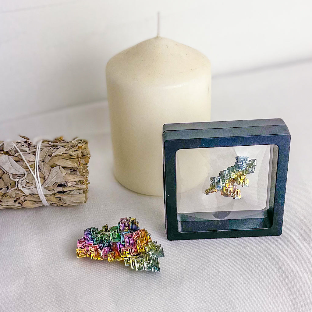 Bismuth rainbow crystal