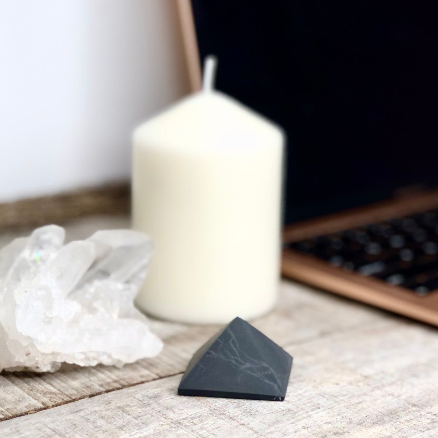 Shungite crystal pyramid