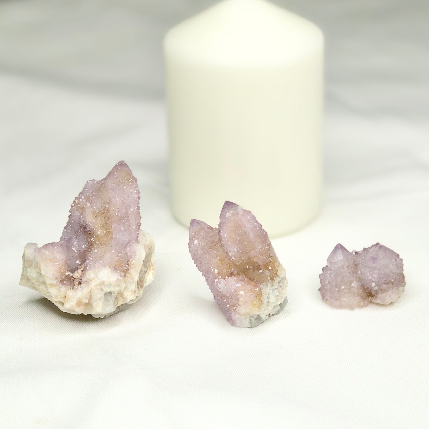 Spirit quartz Amethyst grade A cactus cluster crystal S-L