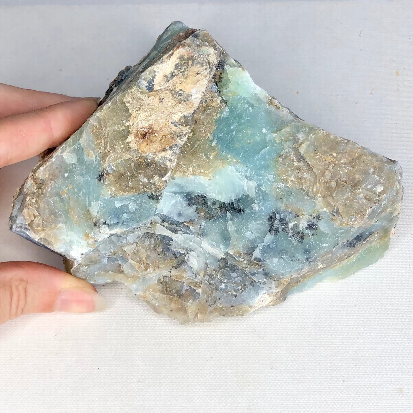 Peruvian raw opal crystal wedge