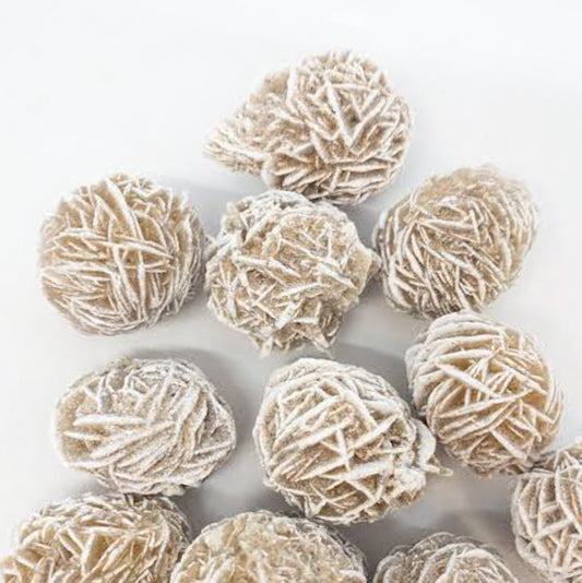 Selenite desert rose crystal sphere