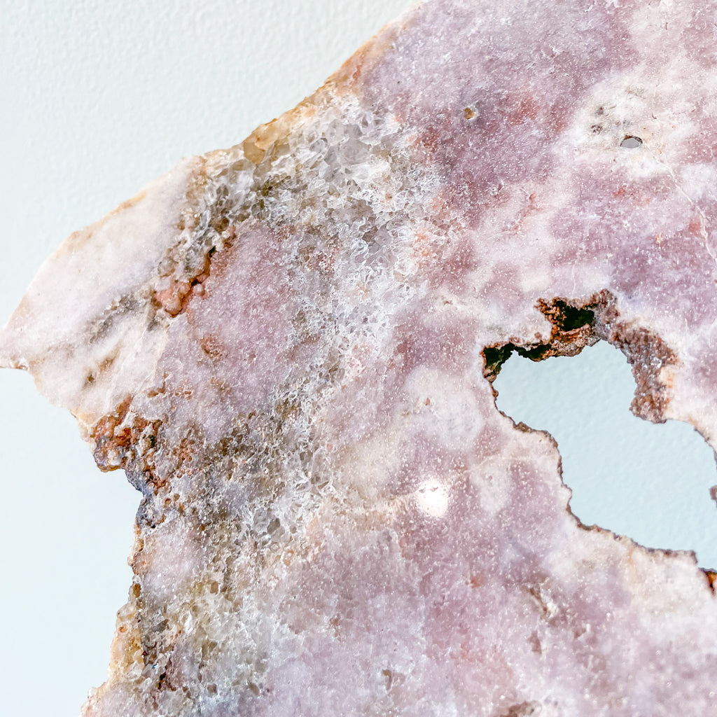 Pink Amethyst crystal on stand XL 3kg