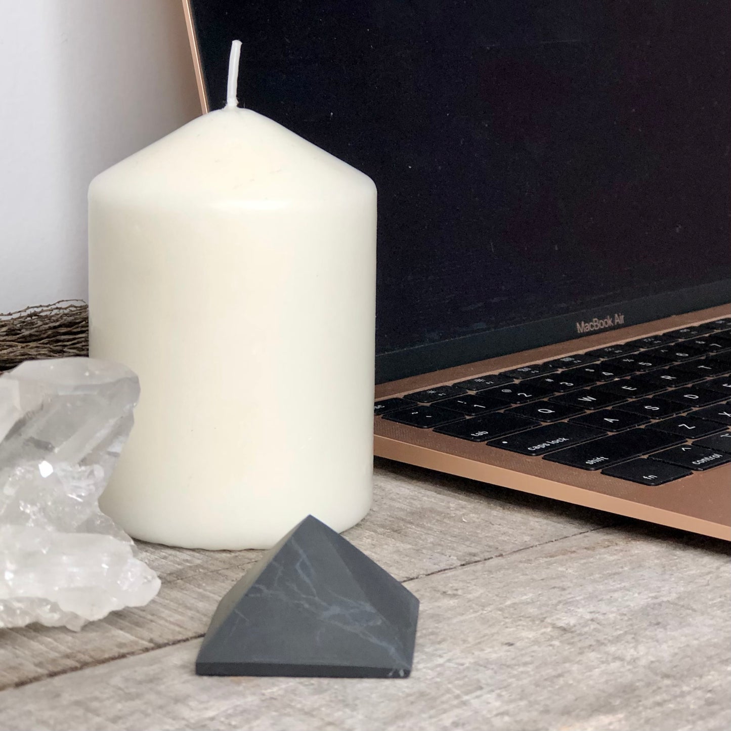 Shungite crystal pyramid