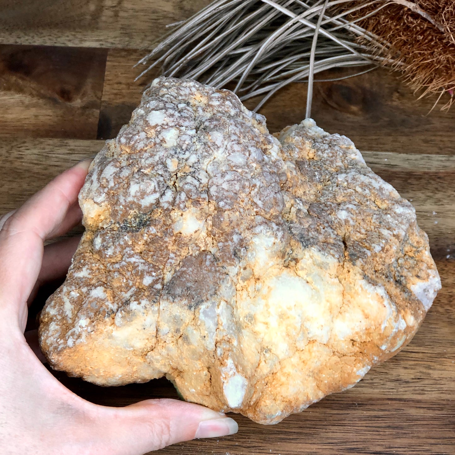 Clear quartz crystal geode cave pair L 980g