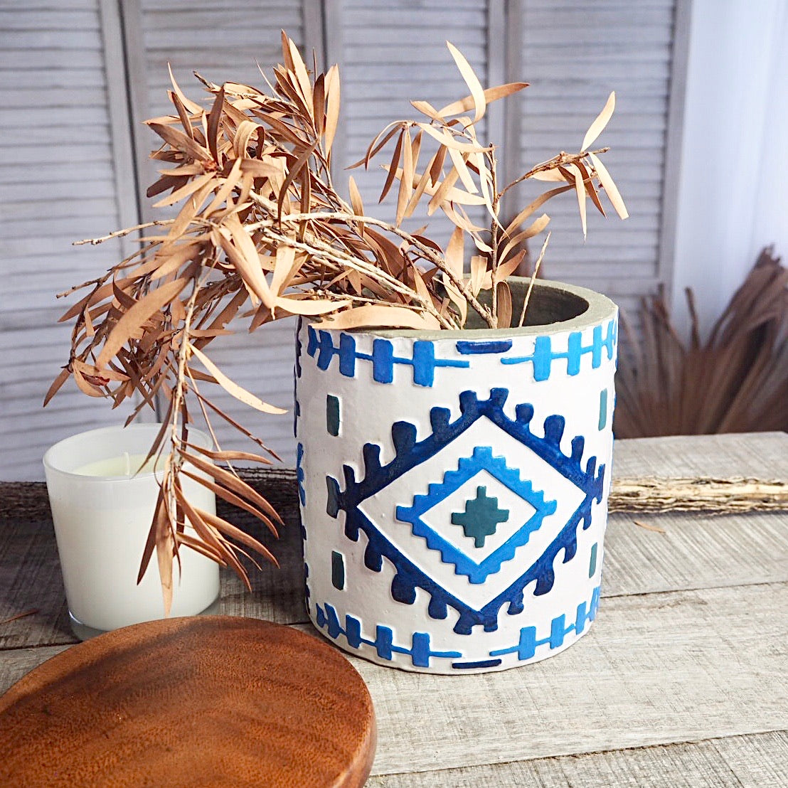 Aztec clay storage jar