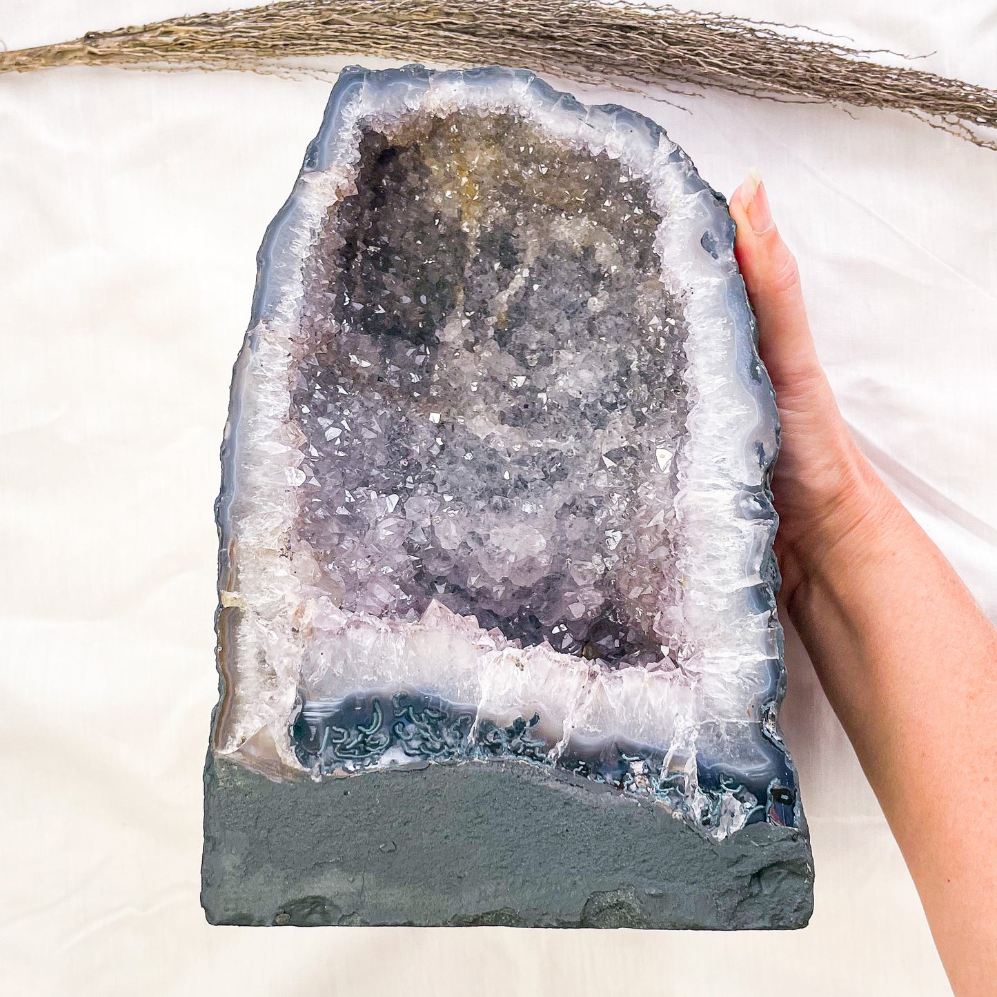 Light amethyst crystal geode cave cathedral 8kg