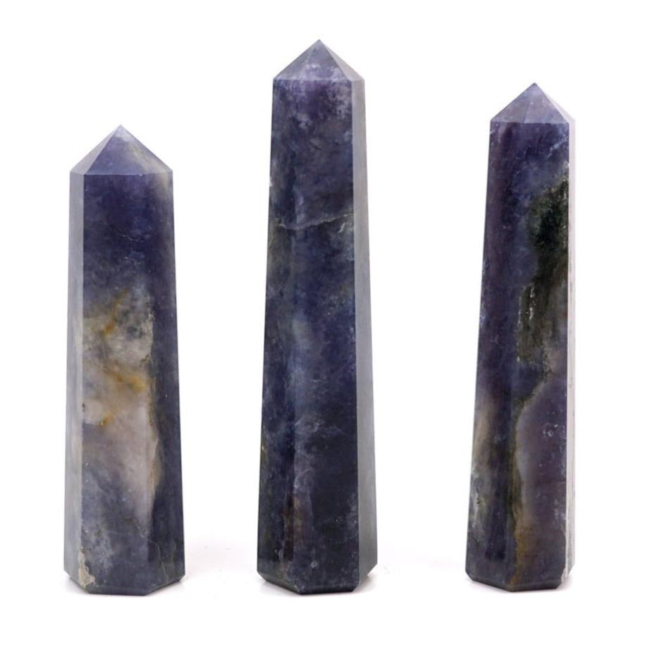 Sunstone + Iolite crystal generator point tower