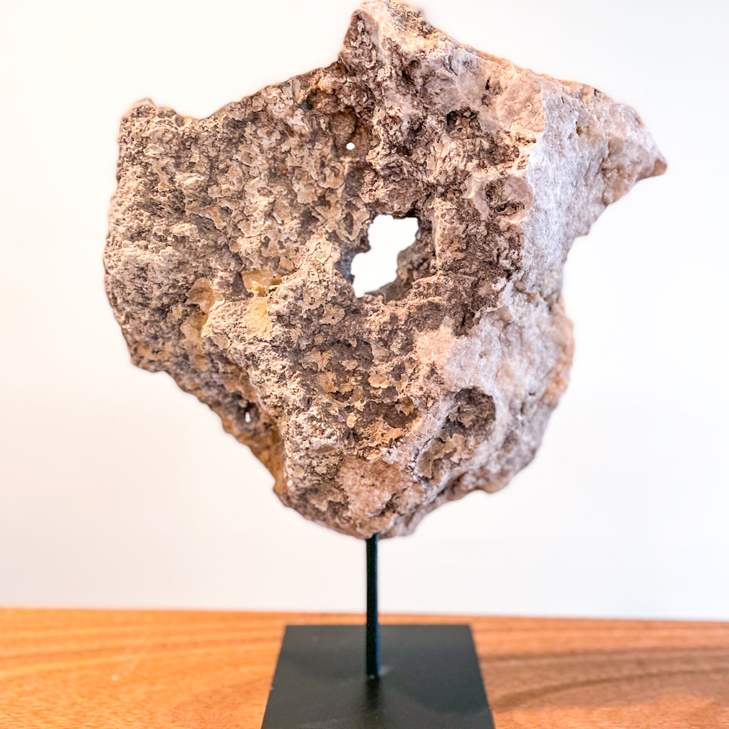 Pink Amethyst crystal on stand XL 3kg