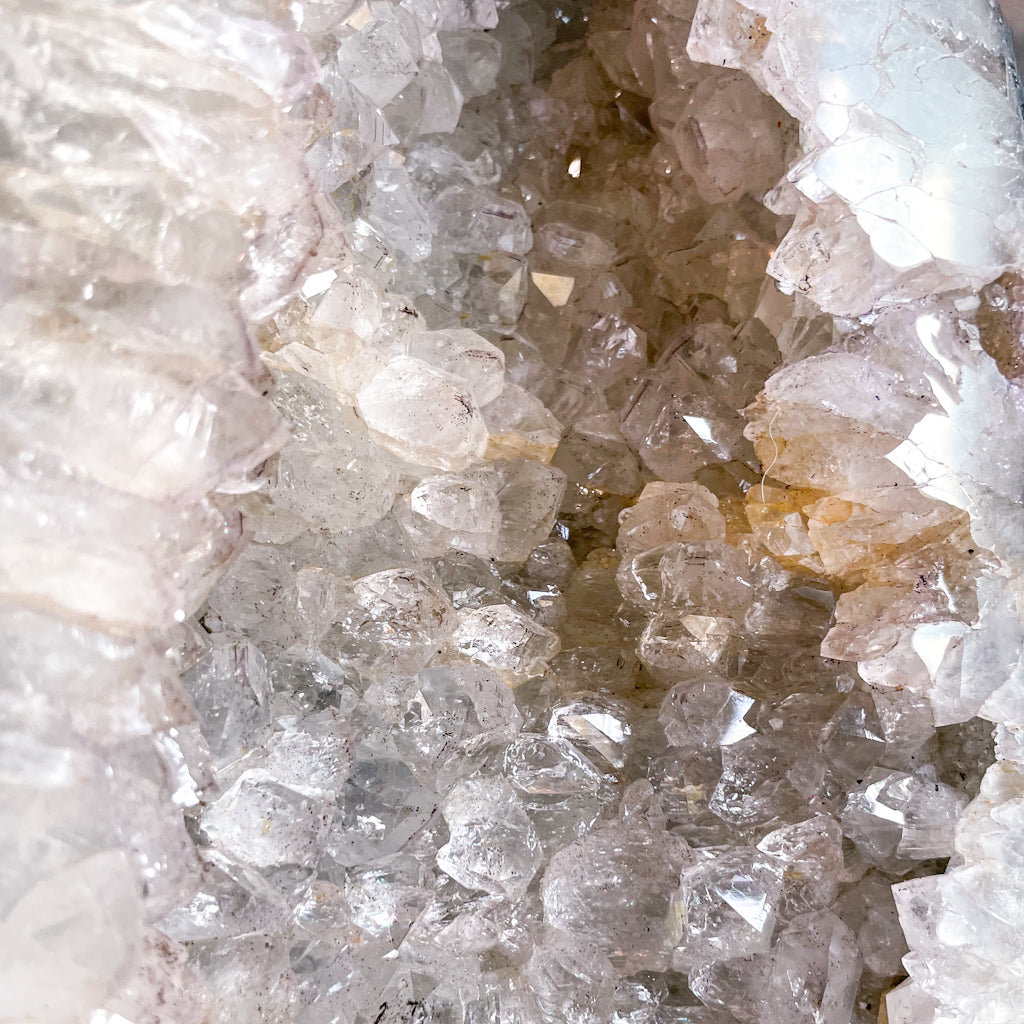 Clear quartz crystal geode cave cathedral XXL