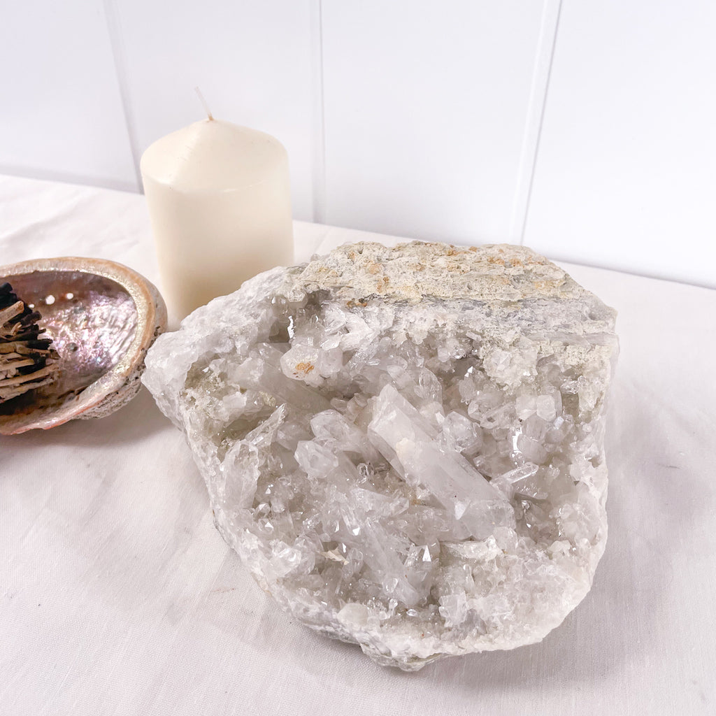 Clear quartz crystal cluster XL 2.3kg