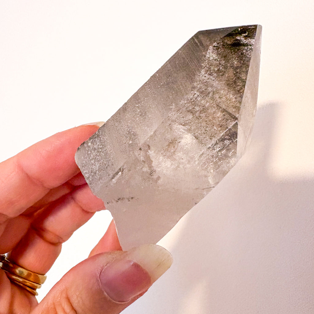 Lemurian seed phantom quartz A1 crystal point
