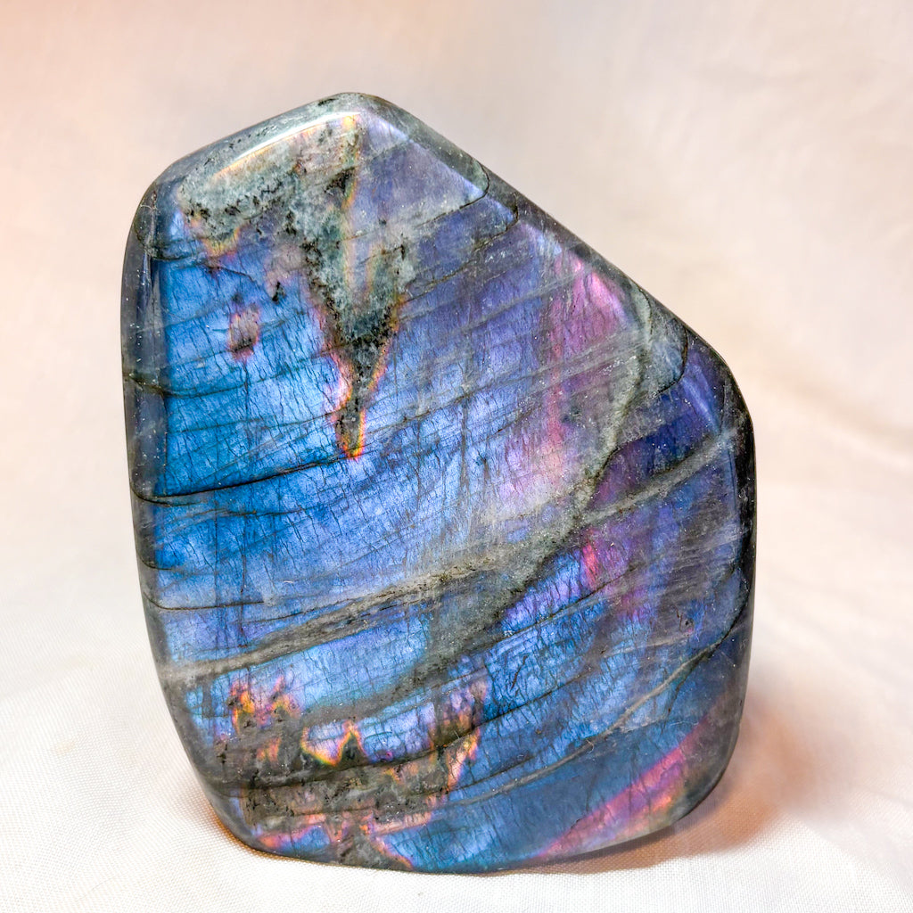Labradorite crystal freeform bookend 720g