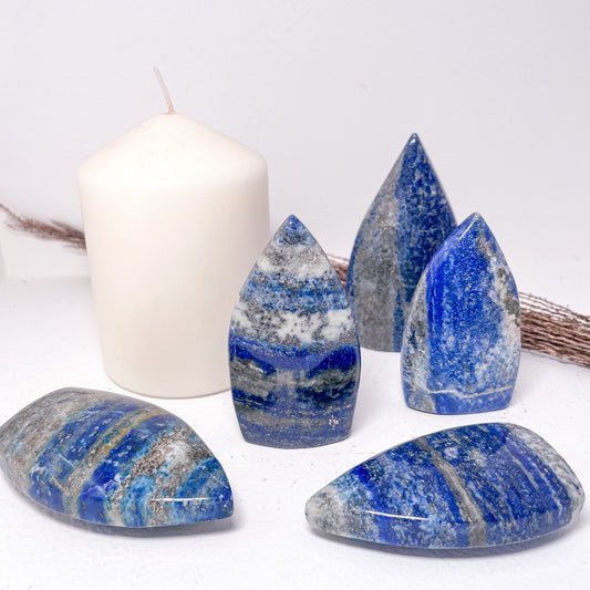 Lapis Lazuli crystal flame