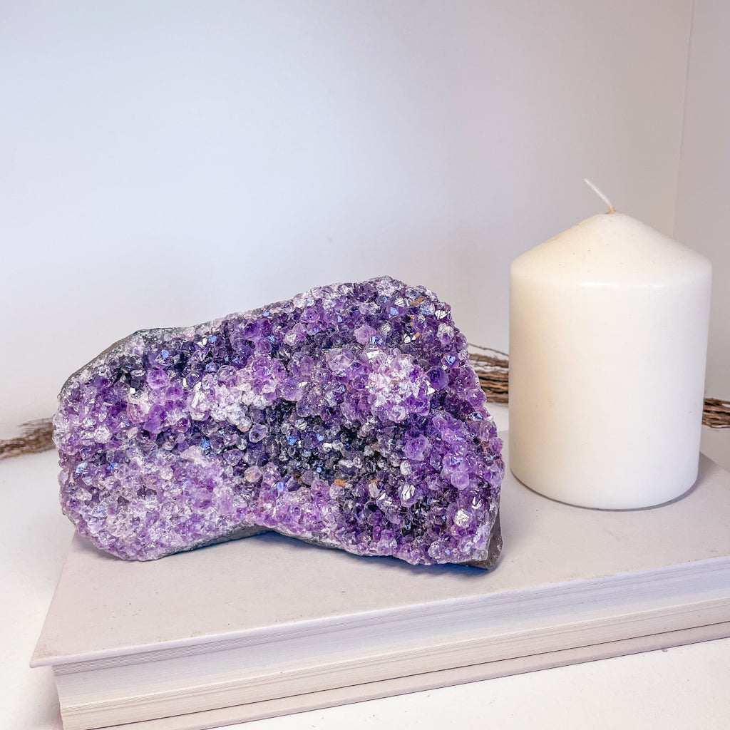 Amethyst crystal cluster 1kg