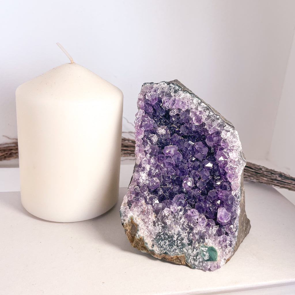 Amethyst crystal cluster 570g