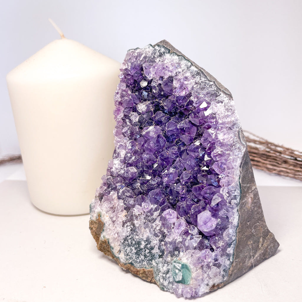 Amethyst crystal cluster 570g