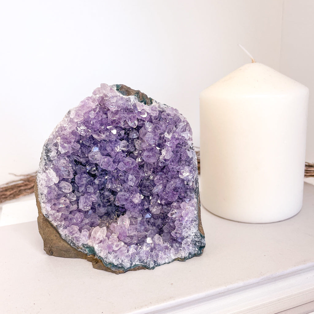 Amethyst crystal cluster 475g