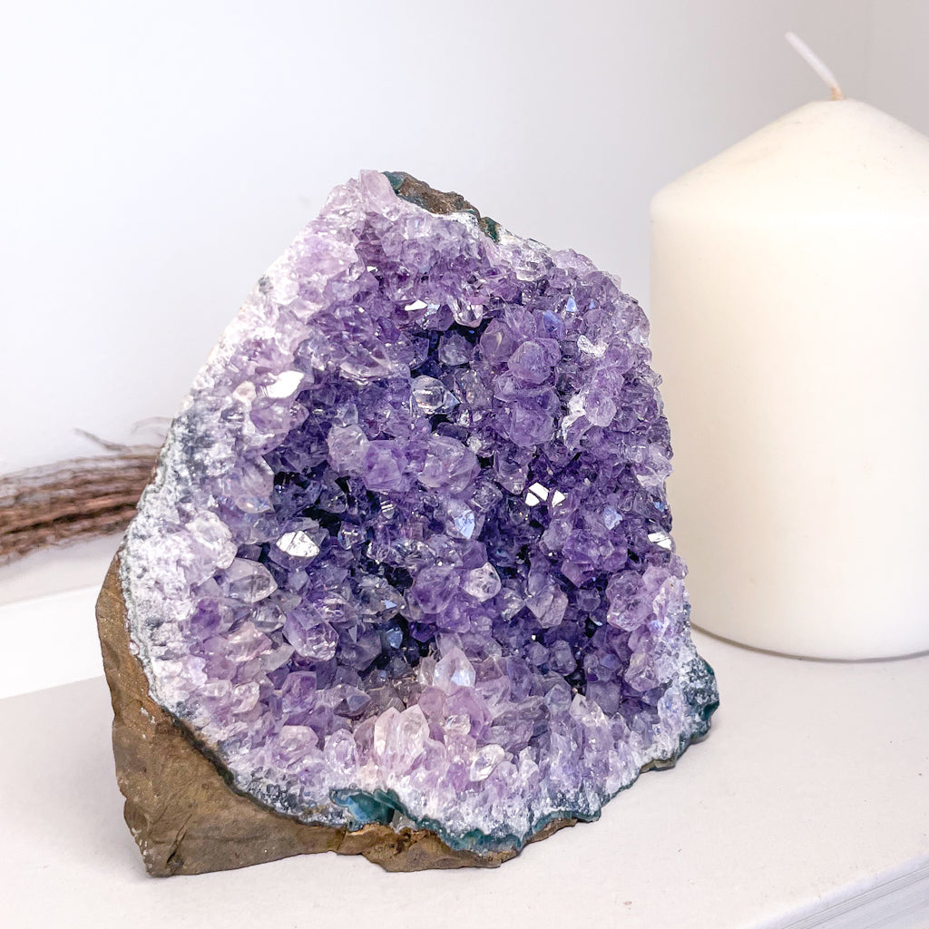 Amethyst crystal cluster 475g