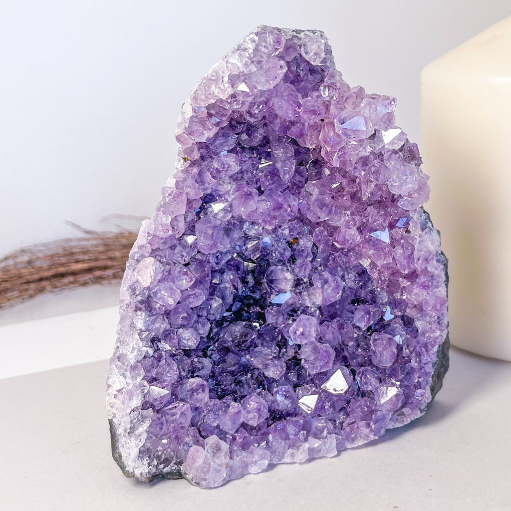 Amethyst crystal cluster 330g