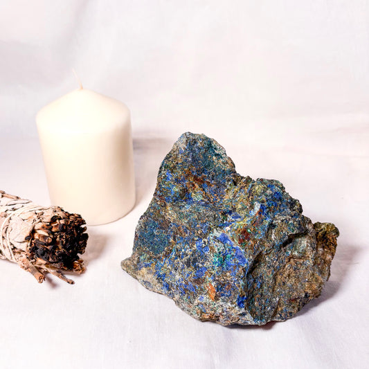 Azurite + malachite specimen crystal rough stone XL