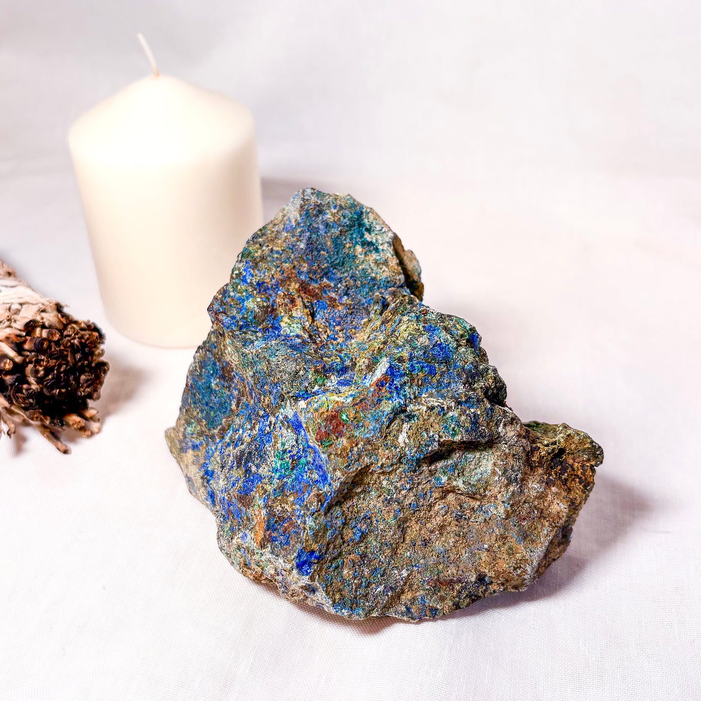 Azurite + malachite specimen crystal rough stone XL