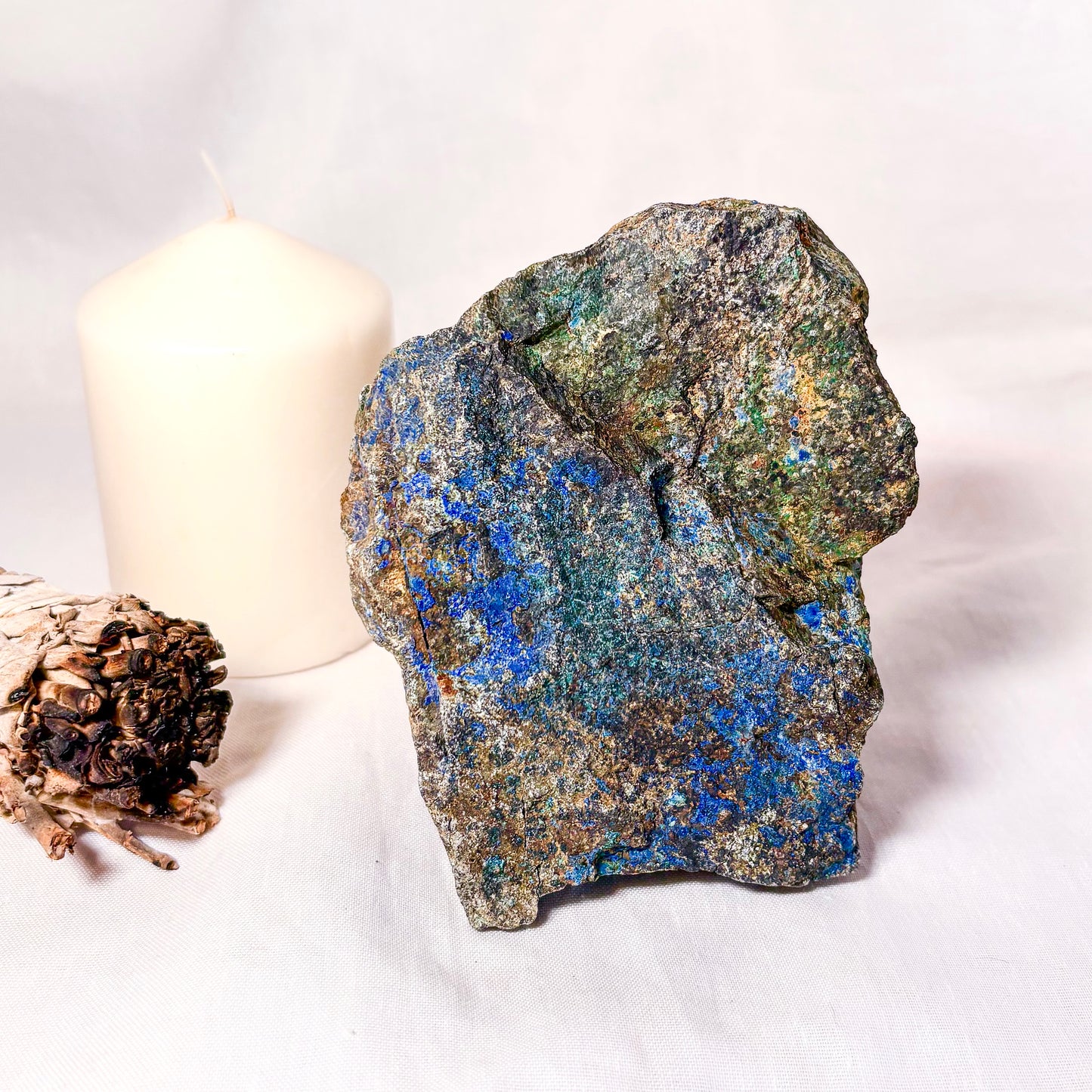 Azurite + malachite specimen crystal rough stone XL