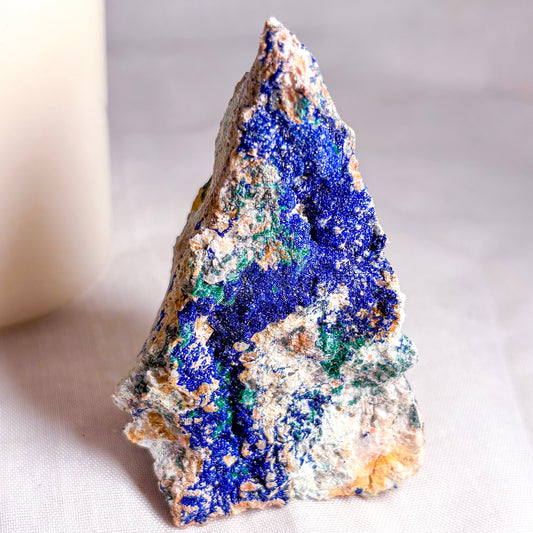 Azurite + malachite specimen crystal cluster stone