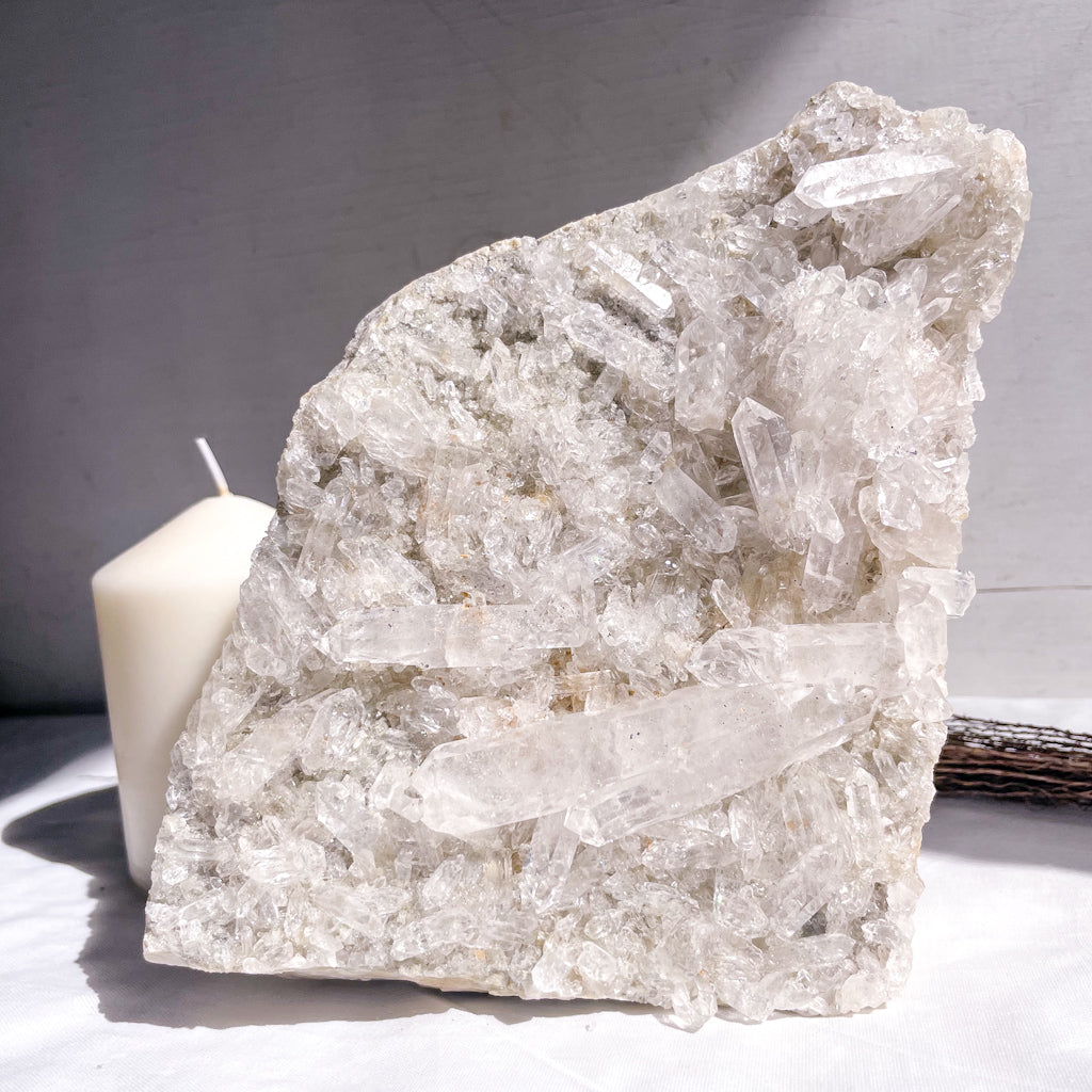 Clear quartz A grade druzy crystal cluster XL 1.9kg