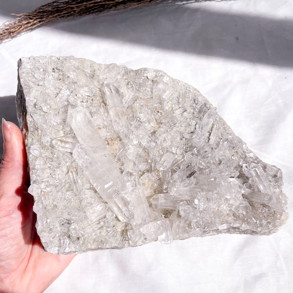 Clear quartz A grade druzy crystal cluster XL 1.9kg