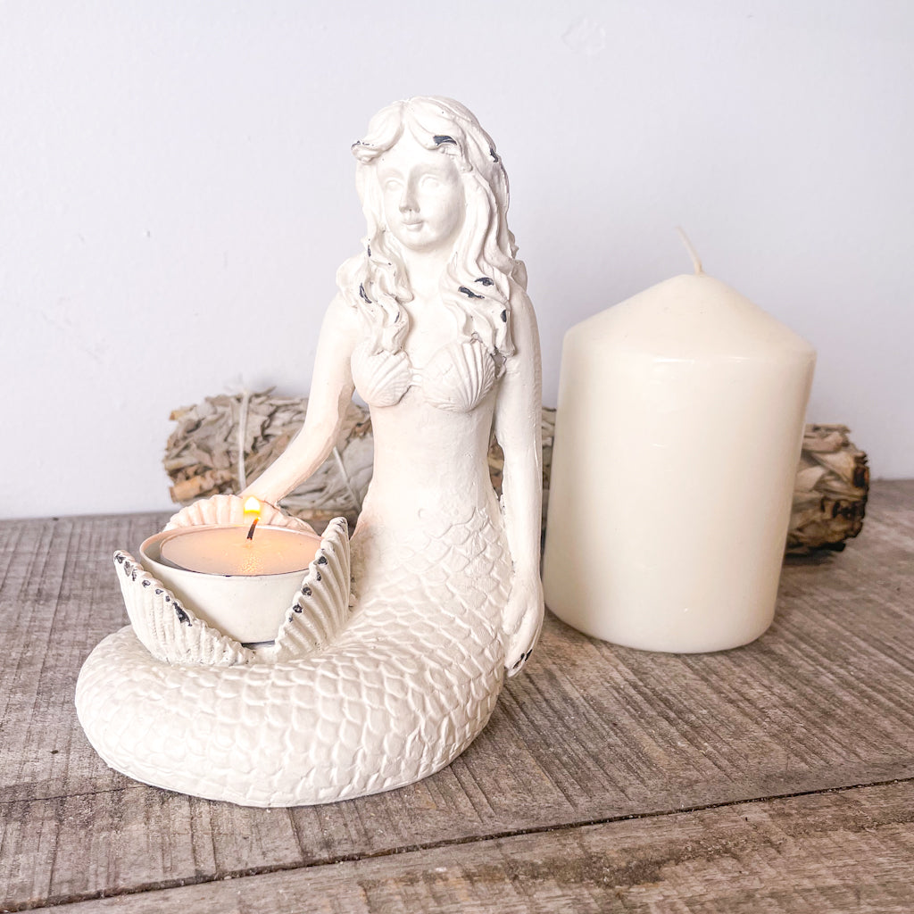 Mermaid candle holder