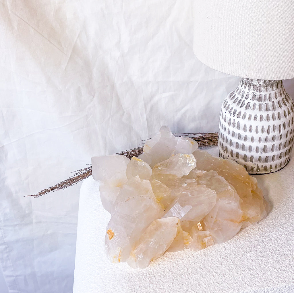 Golden healer quartz crystal raw cluster 3.8kg XL