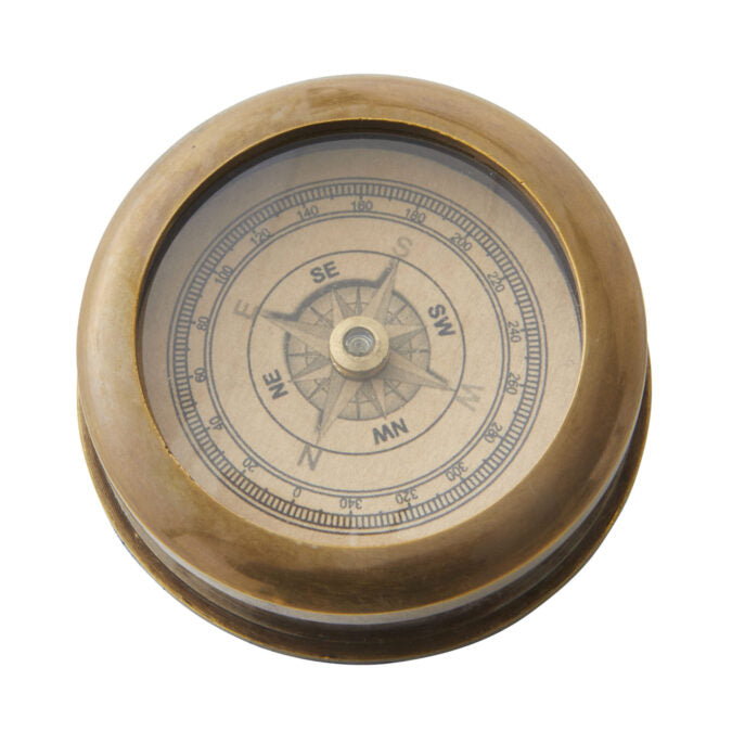 Antique desk compass bronze